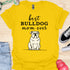 Best bulldog mom ever - V4 - Line Draw T-Shirt